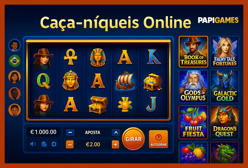 Jogos de Slot no Casino Online PAPIGAMES