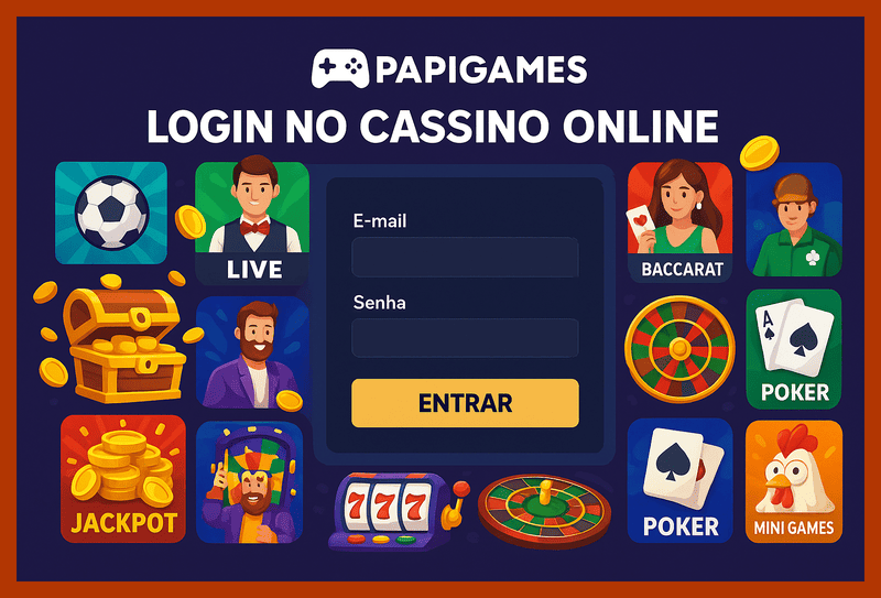Criar uma nova Conta no plataforma PAPIGAMES